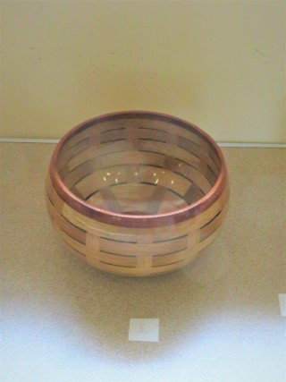 Howard Overton highly commended basket weave bowl